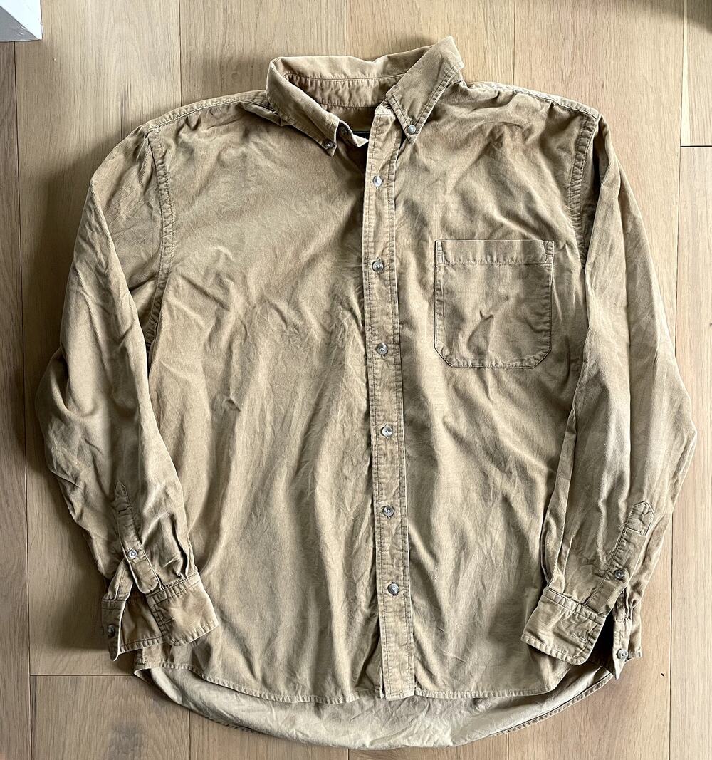 Eddie Bauer Mens Corduroy Button Down - Large
